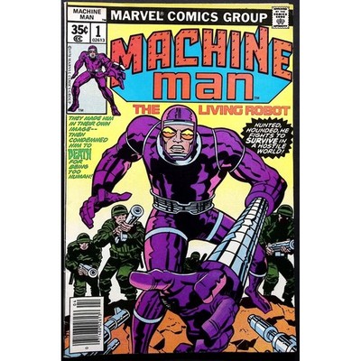 Machine Man The Living Robot #1 Jack Kirby Marvel Comics 1978 Vintage Comic Book
