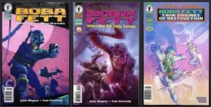 Vintage Star Wars Boba Fett Dark Horse Comic Lot of 3 90s Wagner Kennedy