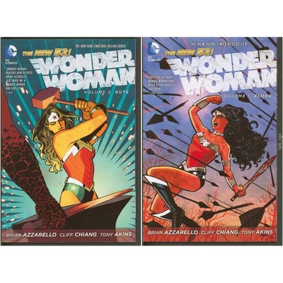 Wonder Woman Vol 1 Blood & Vol 2 Guts DC Comics The New 52 Graphic Novel Set