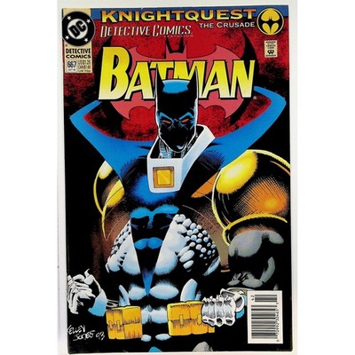 Detective Comics Batman #667 Newsstand Knightquest Crusade 1993 Comic Book VF
