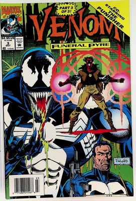Vintage Venom Funeral Pyre #3 Marvel Comic 1993 Co-Starring Punisher Part 3 of 3
