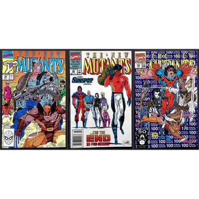 New Mutants #94 99 Newsstand 100 Marvel 3x Comic Lot 1st Shatterstar Feral