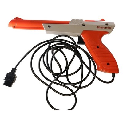 Vintage Nintendo NES Zapper Light Gun Controller 1985 Orange Gray Untested
