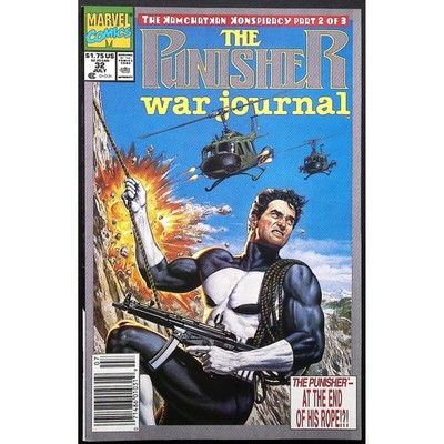 Punisher War Journal #7 Newsstand Marvel Comic Book 1991 Joe Jusko Cover VF