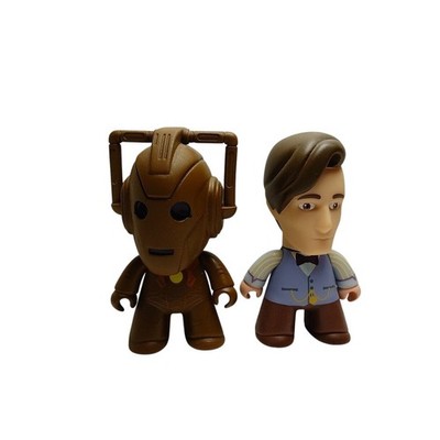 Doctor Who TITANS 11th Doctor Matt Smith Cyberman Vinyl Figure Lot BBC Collectib