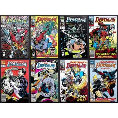 Deathlok 8x Comic Book Lot Issues 1,2,4,5,6,7,9,10 Ghost Rider Punisher NS VF
