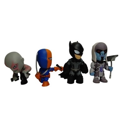 DC Comics Batman Deathstroke Drax Ronan Mystery Minis Vinyl Figure Lot Set of 4