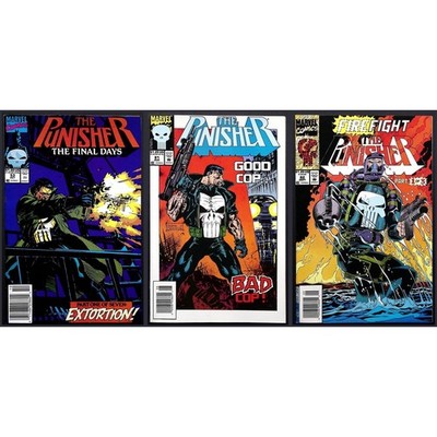 The Punisher Comic Books Lot 3 Newsstand Issues 53 81 82
