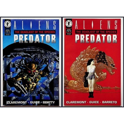 Aliens Predator The Deadliest of the Species Comic Book 1 and 2 Dark Horse 1993