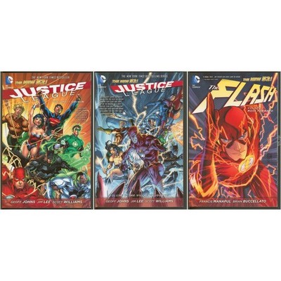 Justice League Vol 1 2 Flash Vol 1 New 52 DC Comics Graphic Novels TPB Set