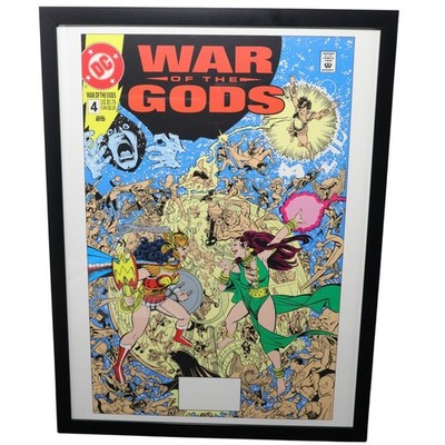 War of the Gods #4 Framed 12x16 Wonder Woman Cover Art George Pérez | DC Comics