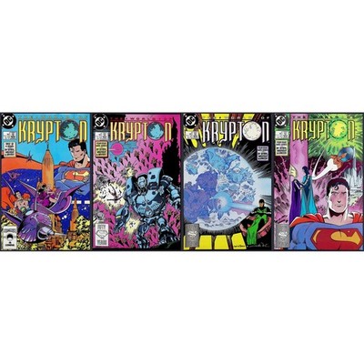 DC Comics The World of Krypton 1-4 Complete Mini-Series 1987 4x Lot
