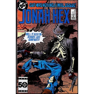 Jonah Hex #92 Final Issue Iconic Skeleton Cover Denys Cowan DC 1985 VF+