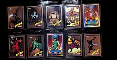 Marvel Black Bolt Shuri Shang-Chi Super-Skrull Karnak Nighthawk Red Wolf Card Lo