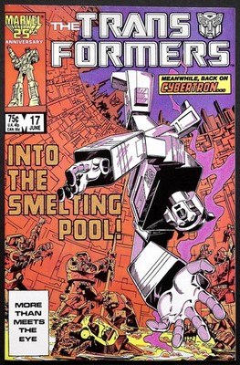 Transformers #17 1st Blaster Appearance Marvel Comics 1986 Herb Trimpe FN/VF
