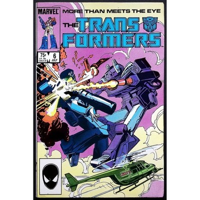 The Transformers Comic Book #6 Marvel Comics July 1985 1st app. Josie Beller