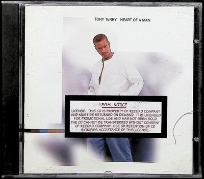 Vintage 1994 Tony Terry Heart Of A Man CD Album R&B Promo Virgin 724383986125