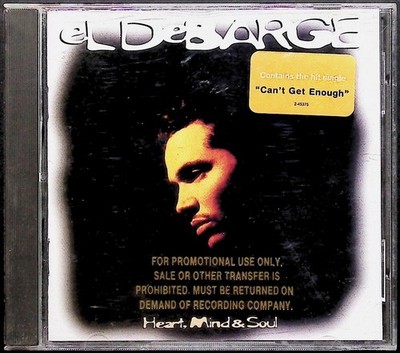 El DeBarge CD Heart Mind & Soul Album Promo Single Cant Get Enough R&B 1994