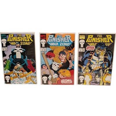 Marvel Comic Book Punisher War Zone #3-5 Lot 1992 Dixon Romita Janson VF+