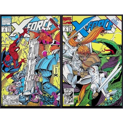 Marvel Comic Lot X-Force #4 #6 Spider-Man Shatterstar Cable Rob Liefeld