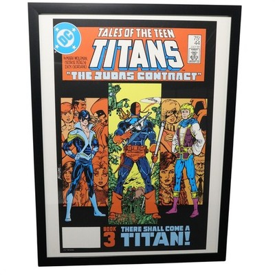 DC Comics Framed Art Tales of the Teen Titans #44 Judas Contract George Perez