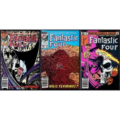 Marvel Comic Lot Fantastic Four #257 #267 #269 Vintage Copper Age Newsstand