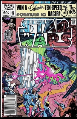 Star Wars #55 Marvel Comic Book 1982 Newsstand Luke Leia Chewbacca C-3PO R2-D2
