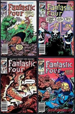 Fantastic Four 4X Comic Lot #263 264 265 266 Newsstand Marvel
