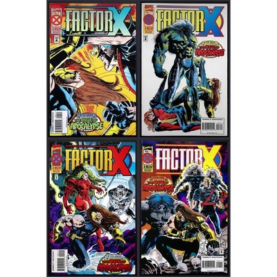 Marvel Comics Factor X #1-4 Age of Apocalypse X-Men Deluxe Lot 1995