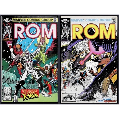 Marvel Comic ROM Spaceknight #17 18 X-Men 1st Hybrid Frank Miller 1981 Lot