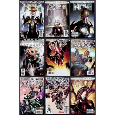 Marvel Comic Lot Annihilation Conquest #5 Nova Star-Lord Quasar 9-Issue Set