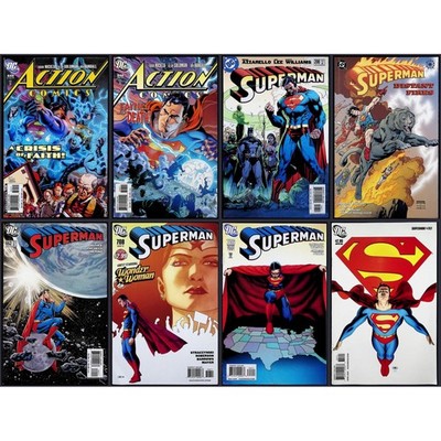 Superman Action Comics 8X Comic Lot #208 662 706 707 708 848 849 DC