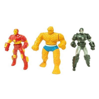 1995 Marvel Die-Cast Mini Figures Lot Iron Man Thing War Machine