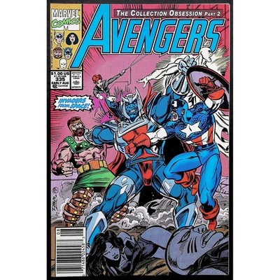 Marvel Comic Avengers #335 Newsstand Edition Copper Age 1991 VF+
