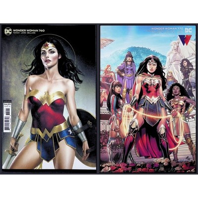 Wonder Woman 2X Comic Lot #760 770 Middleton Moore Variant DC
