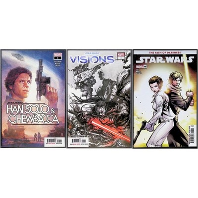 Marvel Comic Book Lot Star Wars #1 Han Solo Chewbacca Visions #48 NM