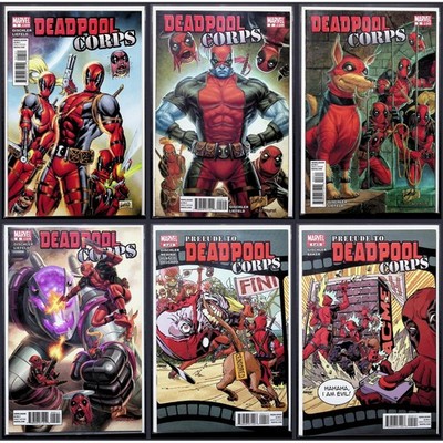 Marvel Comic Book Deadpool Corps #1 2 3 5 Prelude #4 5 Lot 6x Rob Liefeld #1