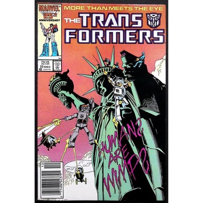 Marvel Comic Book Transformers #23 Newsstand 1986 Circuit Breaker Robot-Master