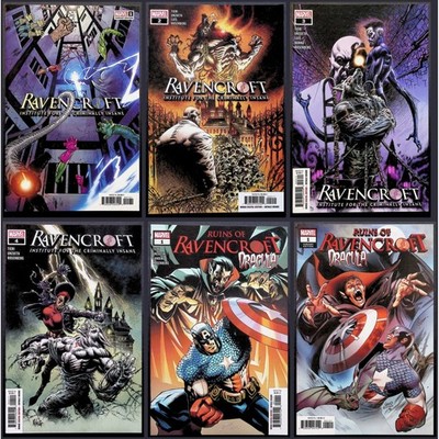 Marvel Comic Book Lot Ravencroft #1-4 & Ruins of Dracula #1 Variants 2020