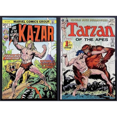 DC Marvel Comic Lot Tarzan #207 Ka-Zar #1 Bronze Age Key Books