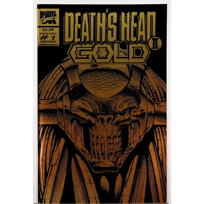 Marvel Comic Book Death's Head II Gold #1 Gold Foil 1994 Sci-Fi NM
