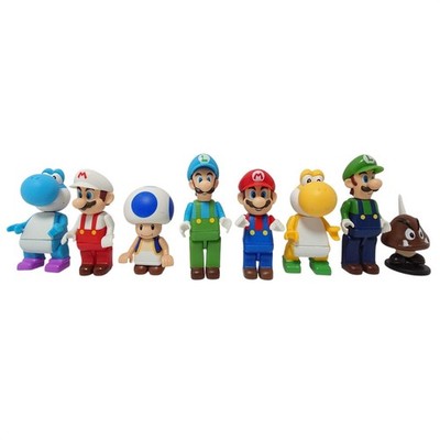 Nintendo Figure Lot Super Mario Bros Luigi Yoshi Toad 2010-2011 Collection