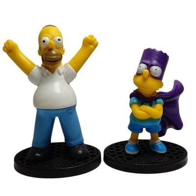 The Simpsons Action Figure Set Homer Bartman Vintage 2001 Fox Playmates