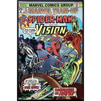 Marvel Comic Book Marvel Team-Up #42 Spider-Man and Vision Bronze Age 1976