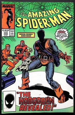 Marvel Comic Book Amazing Spider-Man #289 Hobgoblin Revealed Copper Age
