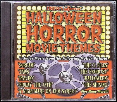 Vintage 1999 Drew's Famous CD Halloween Horror Movie Themes Soundtrack Orange