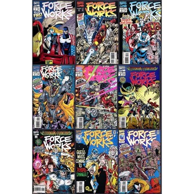 Marvel Comic Lot Force Works No. 1-9 Iron Man Scarlet Witch #1