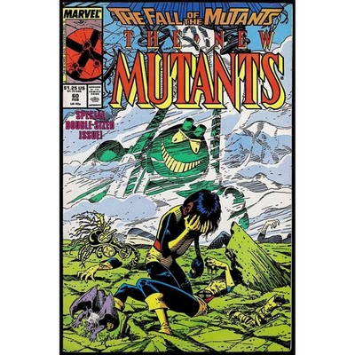New Mutants #60 Marvel 1988 Fall of the Mutants Key Comic Book Double-Sized