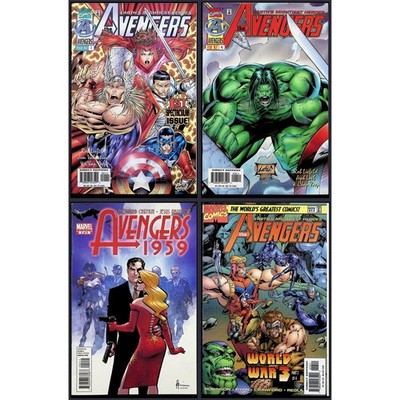 Avengers Vol.2 3X Comic Lot #1 4 13 Direct Edition Marvel
