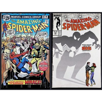 Amazing Spider-Man 2x Comic Lot Marvel Comic #156 290 Wedding Mirage